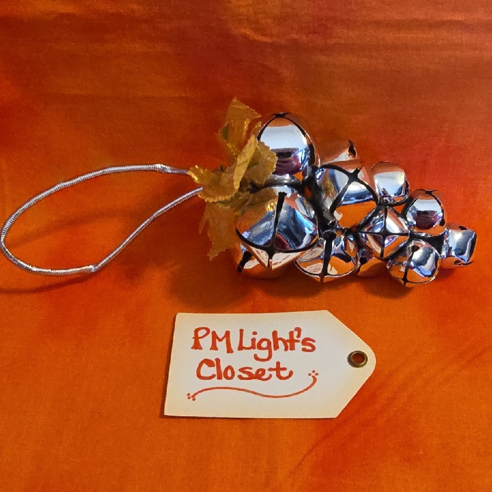 Silver Bell Grape Cluster Ornament